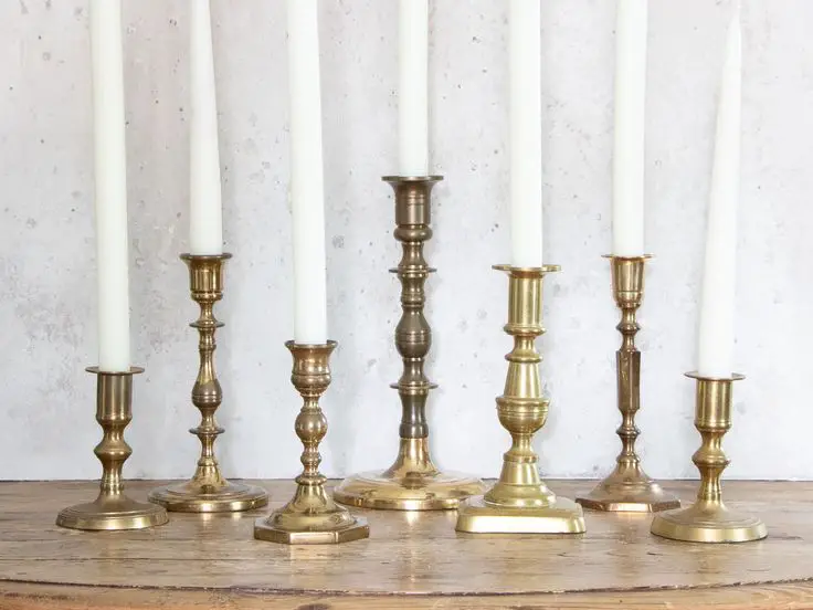 vintage-candlestick-with-soft-tapers