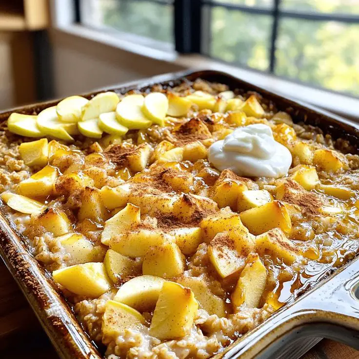 warm-apple-cinnamon-oat-bake-healthy-christmas-recipes