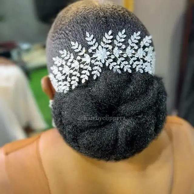 puffed-crown-updo-creative-4c-hair-updo-style