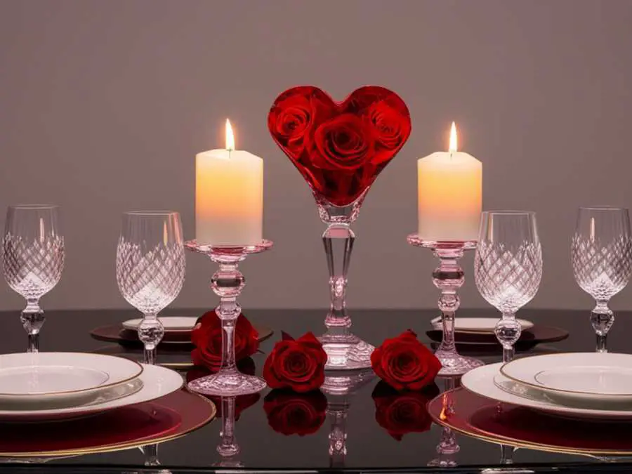 romantic-candle-centerpieces-diy-valentine's-decoration-ideas