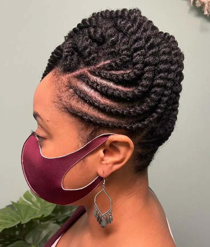 Side-flat-twist-updo-4c-hair-updo-style