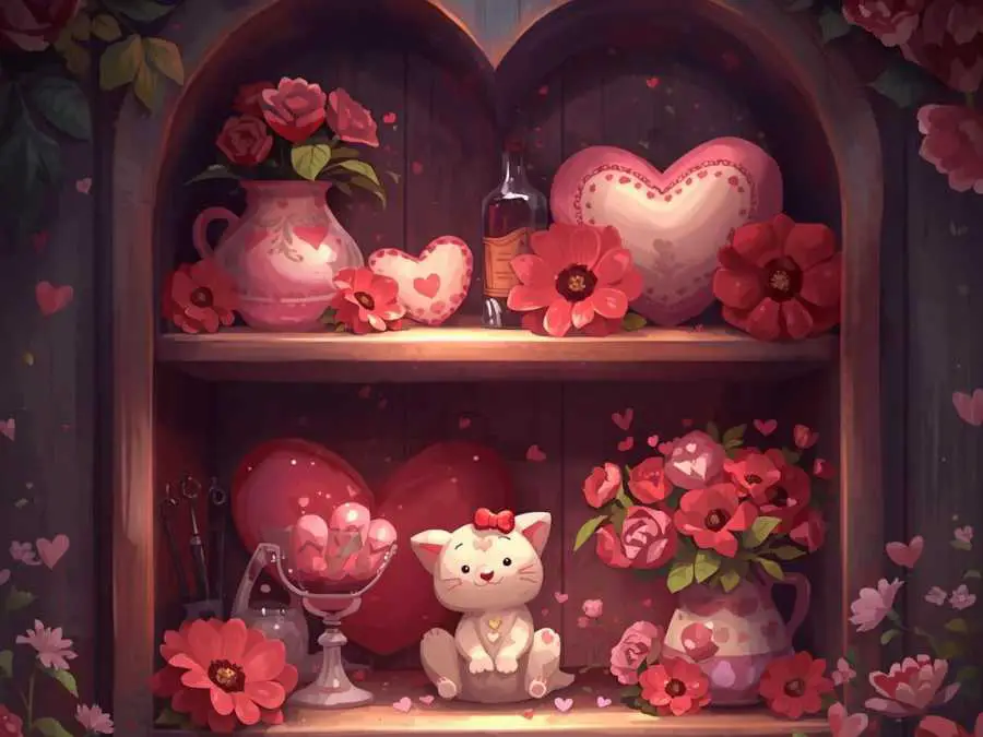 valentine-themed-shelf-vignetters
