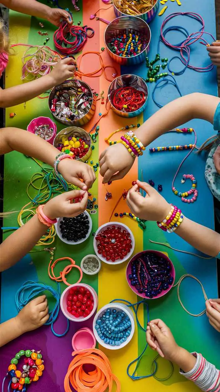 friendship-bracelet-making-90s-inspired-kids-activities