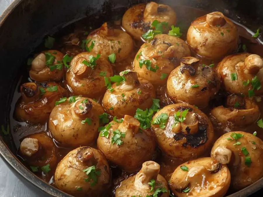 Garlic-Butter-Mushrooms-tasty-st.patrick's-day-food