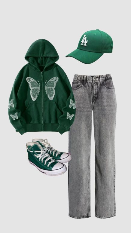 Green-Converse-with-an-Everyday-Outfit-cute-st.patrick's-day-college-outfit
