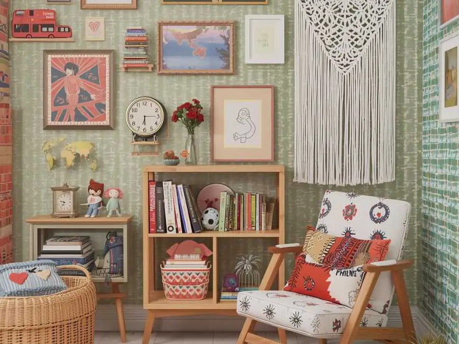 handmade-and-diy-details-lovely-retro-kids-room-decor-ideas