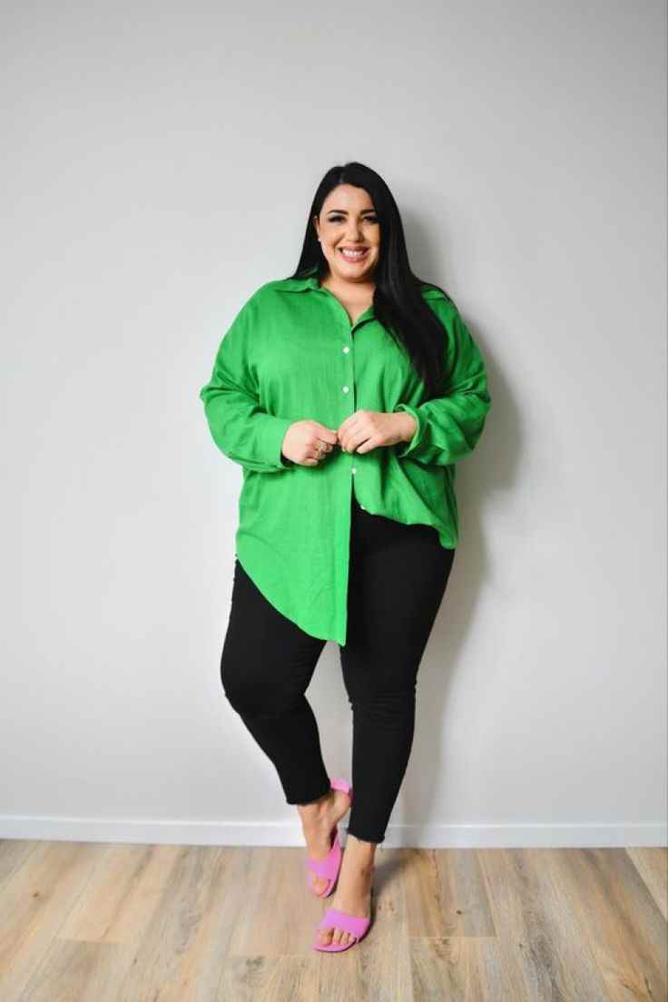 Oversized-Button-Up-with-Leggingsst-st.patricks's-day-ideas