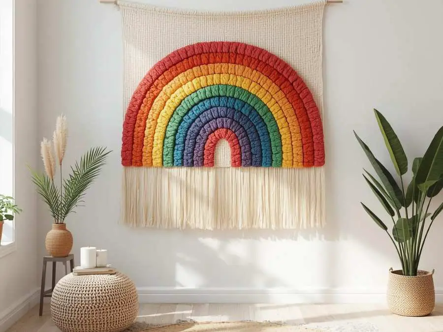 rainbow-wall-hanging-diy-st.patrick's day decor