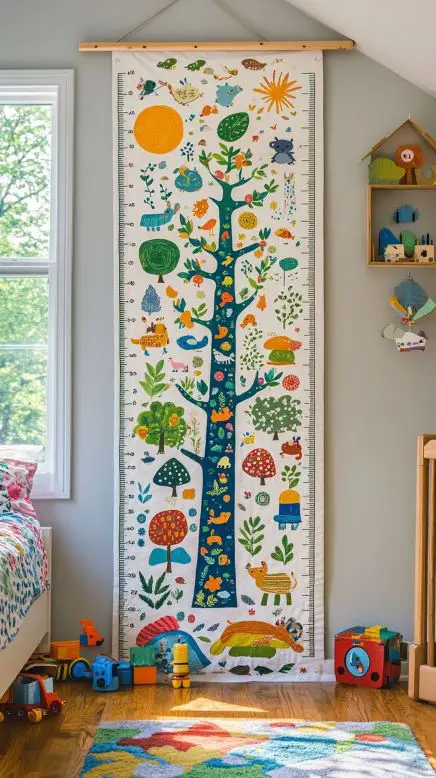 retro-inspired-growth-charts-kids-room-decor-ideas