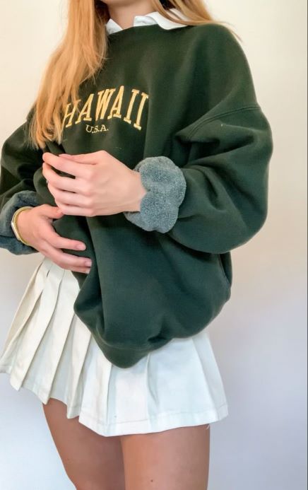 Soft-Green-Hoodie-with-a-Tennis-Skirt