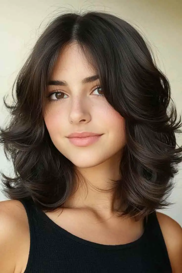 soft-layered-flip-simple-wedding-hairstyles