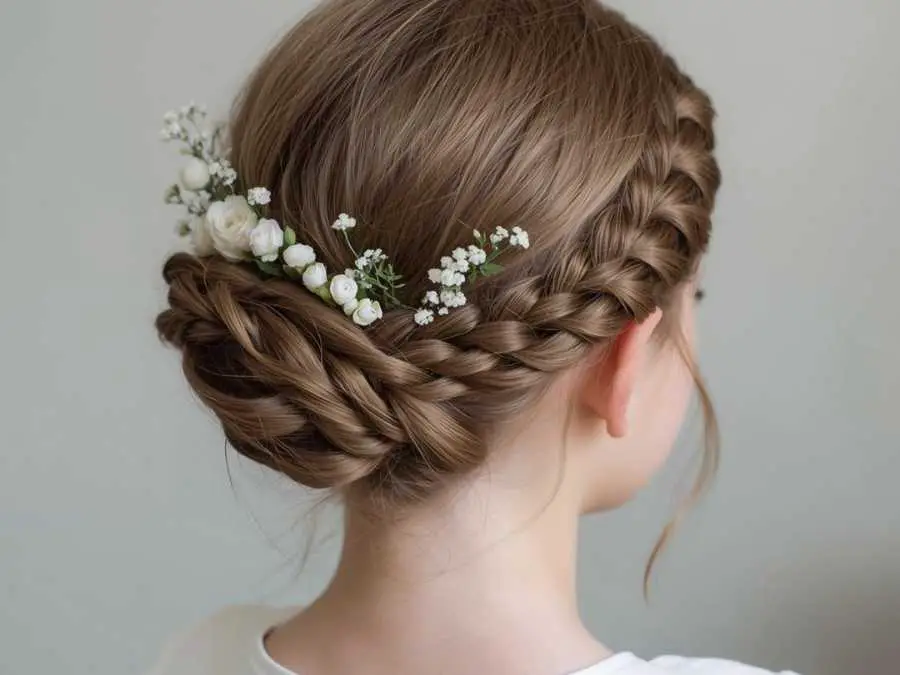 braided-crown-flower-girl-hairstyle