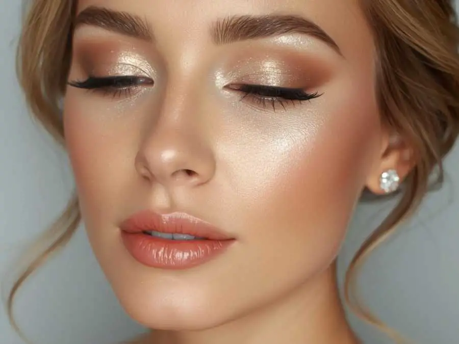 champagne-shimmer-wedding-makeup-ideas