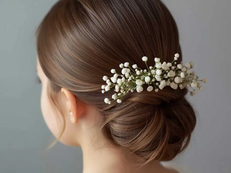 classic-low-bun-flower-girls-hairstyle
