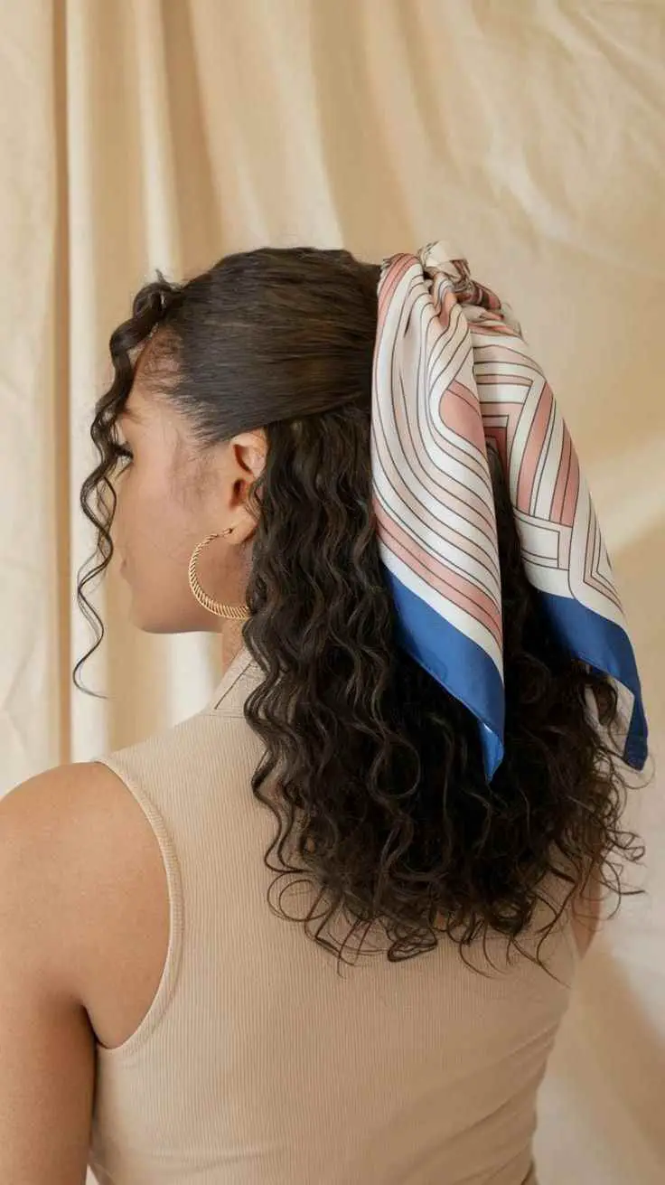 curly-half-up-ponytail