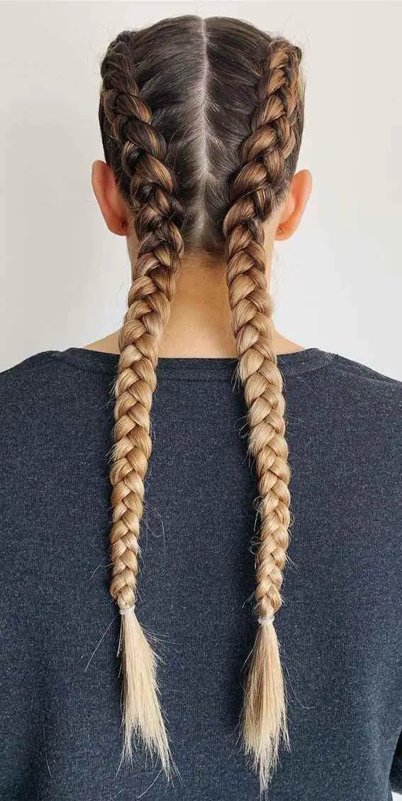 double-braids-graduation-hairstyles
