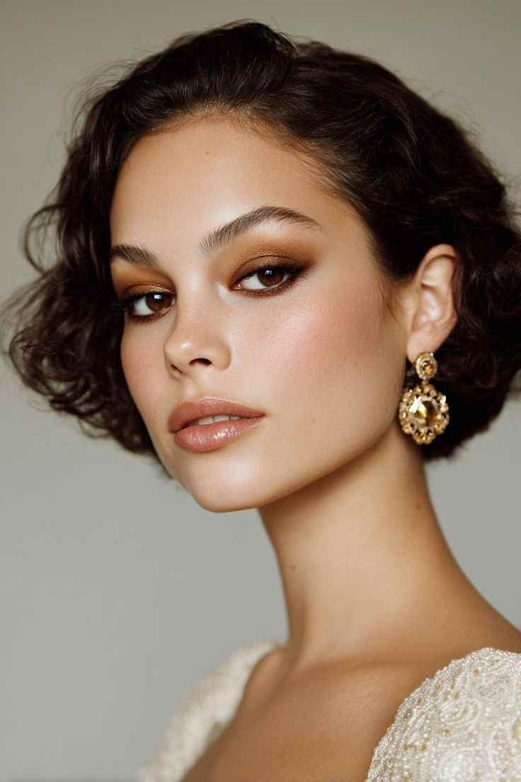 Elegant-Bronze-Eyes-wedding-makeup-ideas