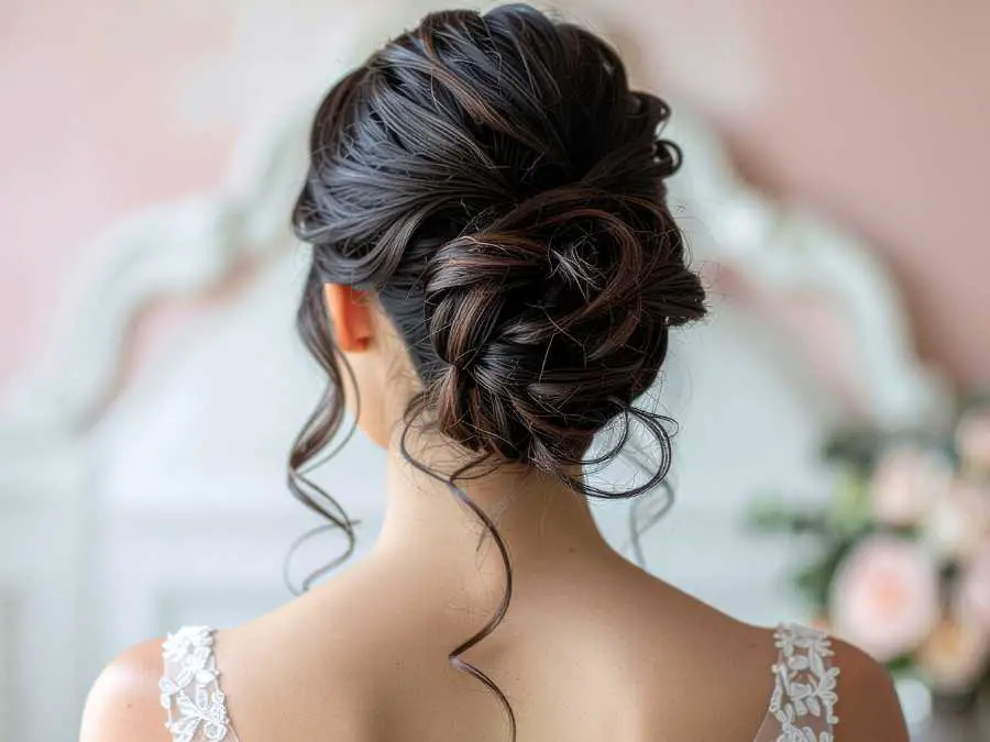 loose-romantic-bun-bridal-bun-hairstyle