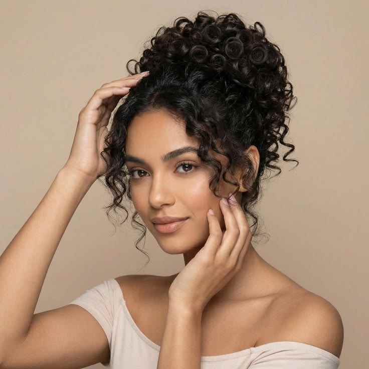 messy-bun-with-heartless-curls-cute-heartless-curls-tutorial