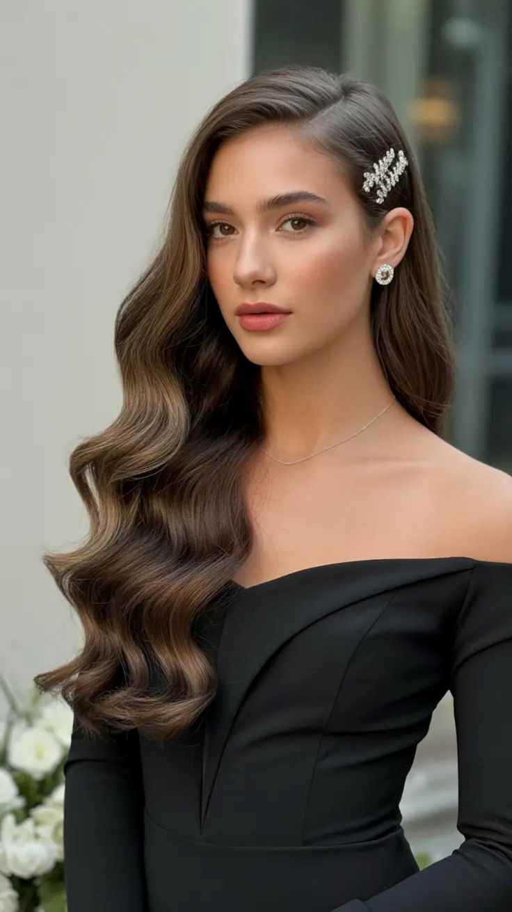 Romantic-Side-Swept-Hair