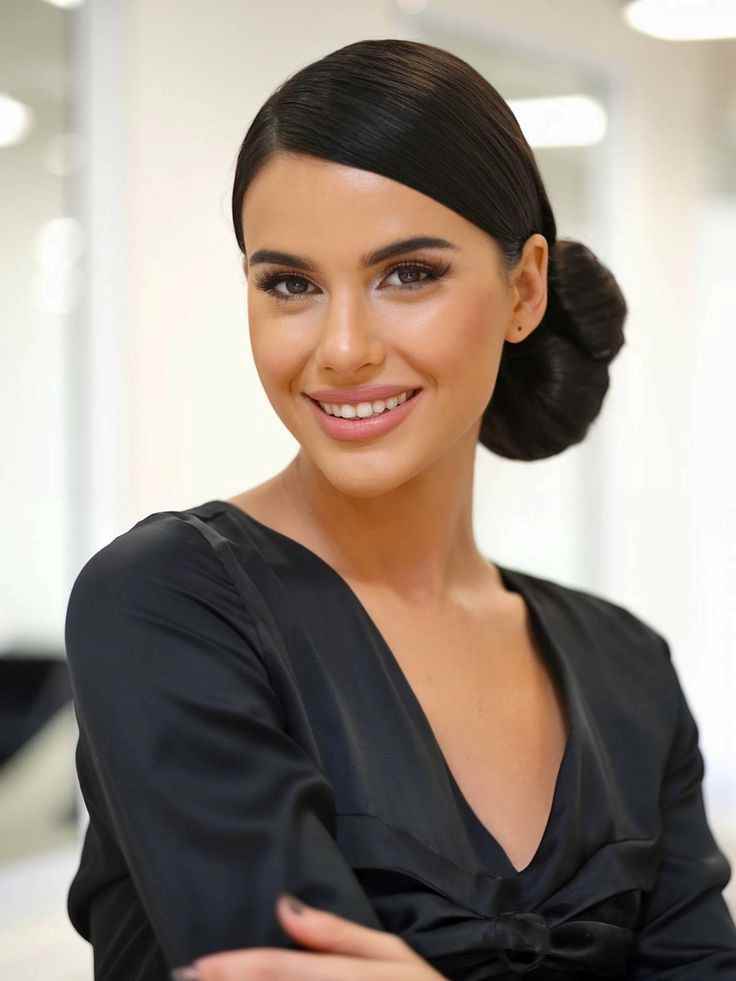 side-bun-graduation-hairstyles