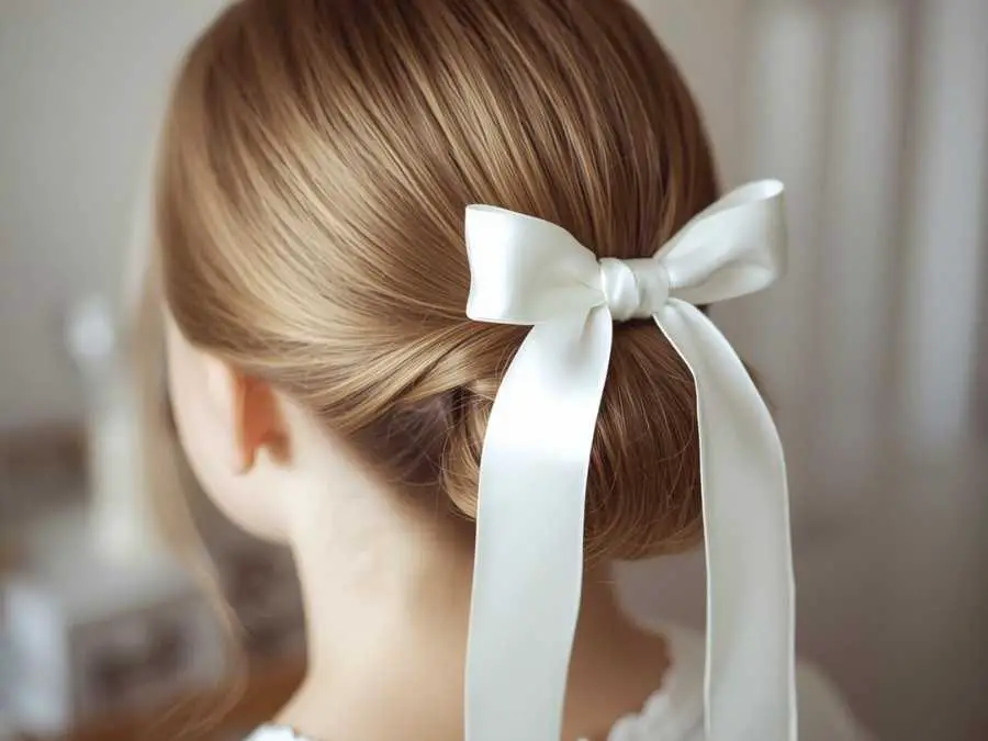 simple-ponytail-with-ribbon