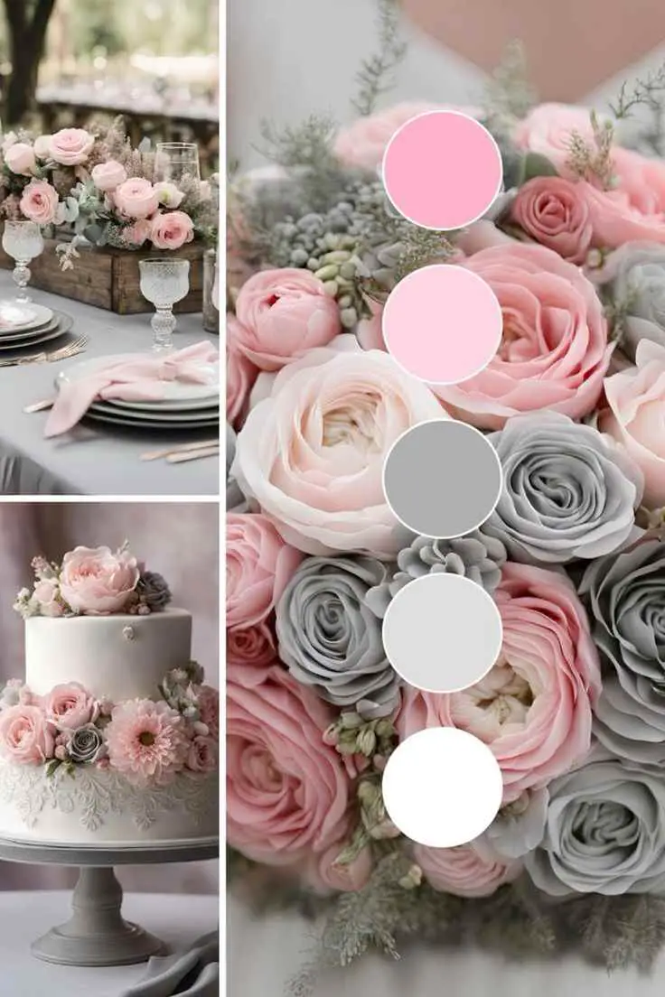 Soft-Gray-and-Pale-Pink-wedding-color-schemes