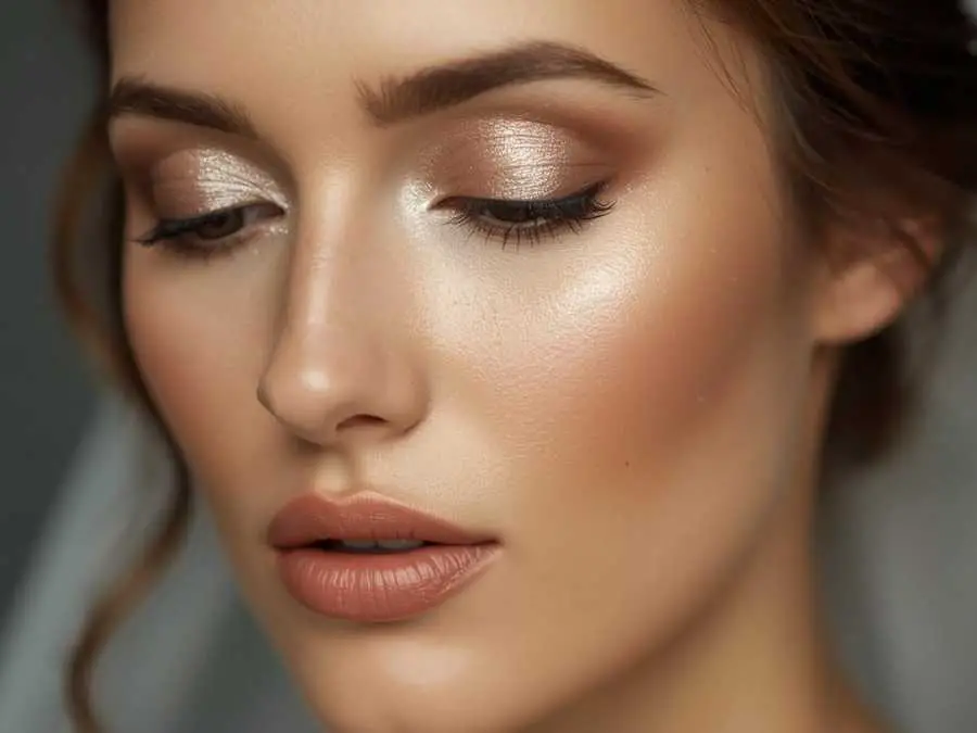 subtle-shimmer-wedding-makeup-ideas