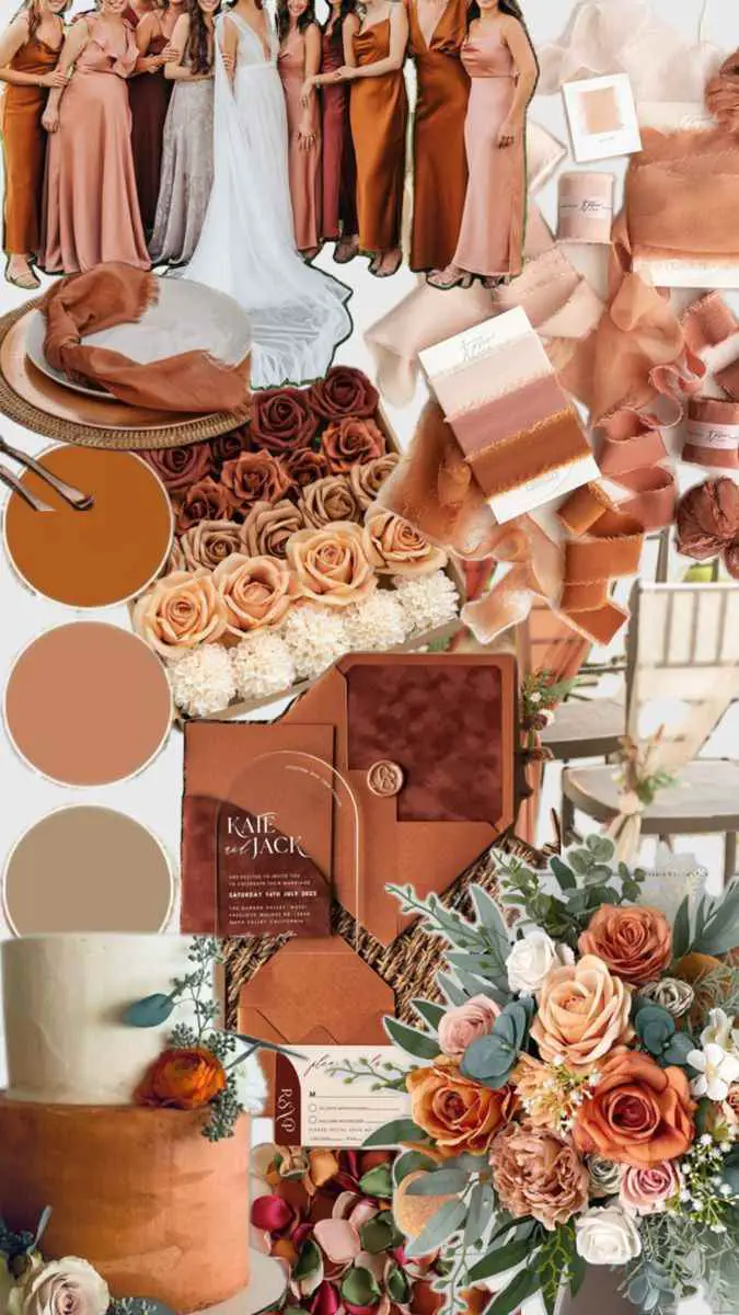 terracotta-and-cream-wedding-color-schemes