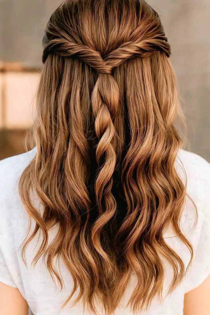 twisted-half-up-style-engagement-hairstyles