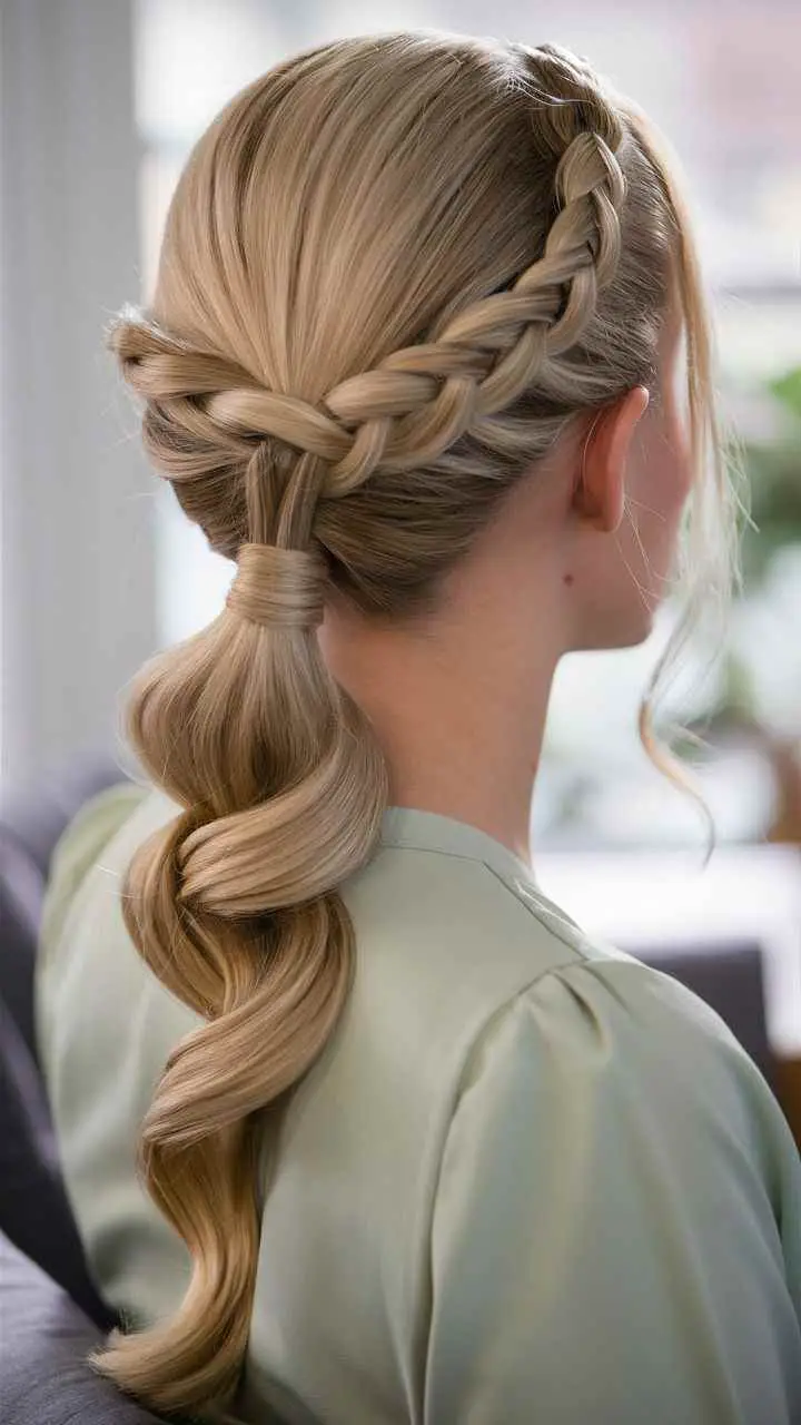 twisted-low-ponytail-graduation-hairstyles