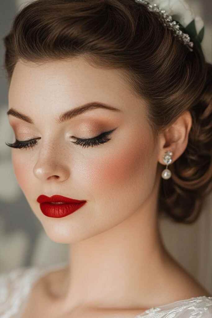 Vintage-Glam-wedding-makeup-ideas