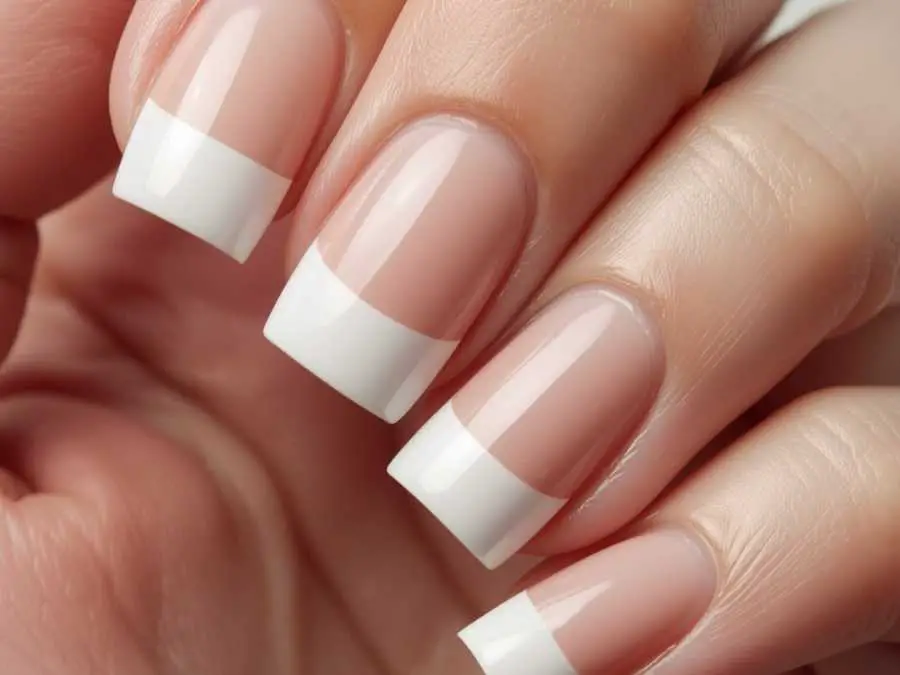 classic-french-tips-cute nail-for-formal-event