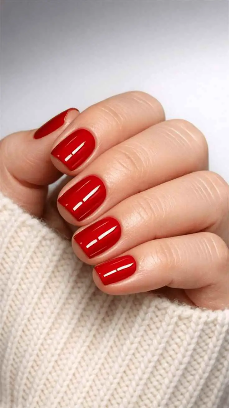 classic-glossy-cherry-red-nails-