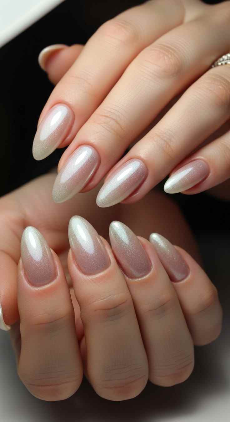 glazed-donut-chrome-nails-designs