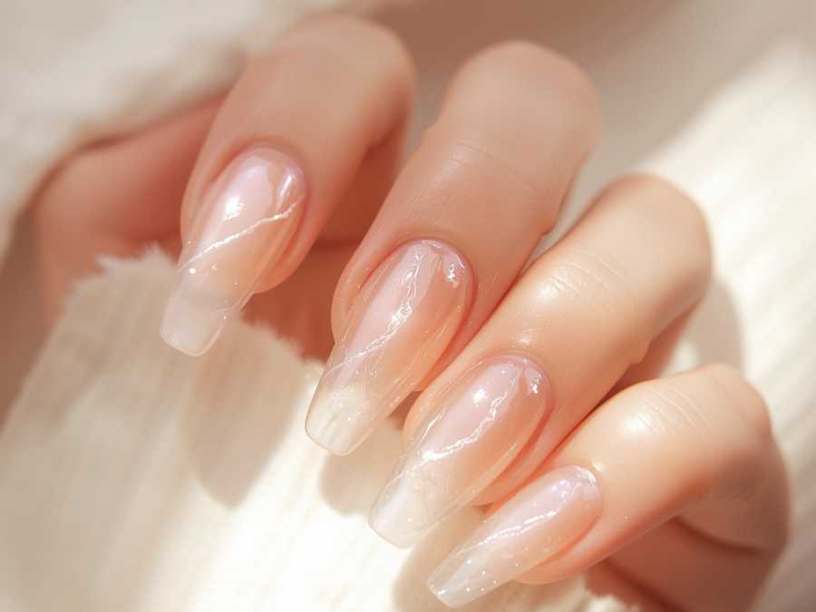 glossy-clear-nails