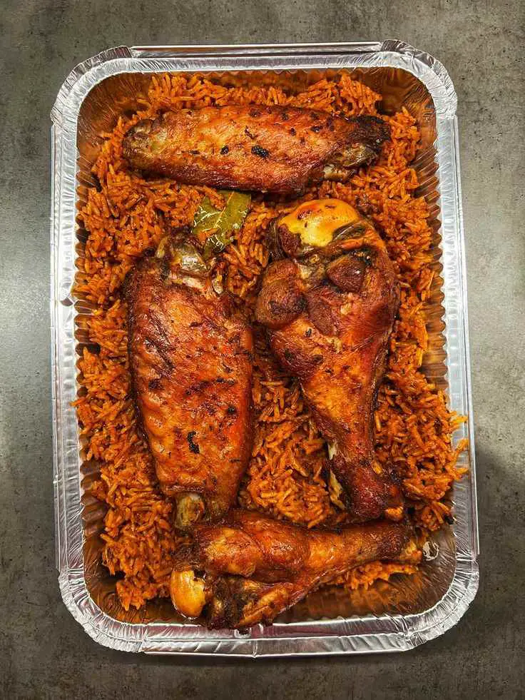 jollof-rice-with-grilled-chicken-birthday-food-ideas