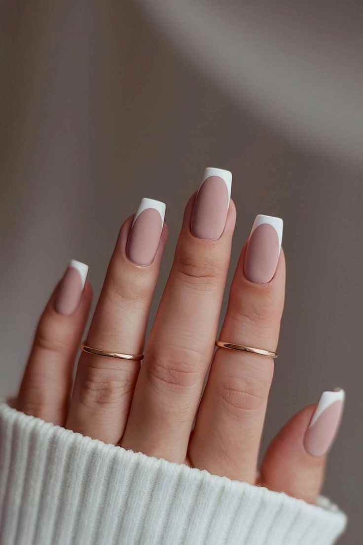 matte-french-tips-french-tips-nails