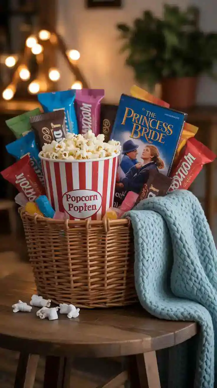 movie-night-basket-diy-father's-day-gift-basket