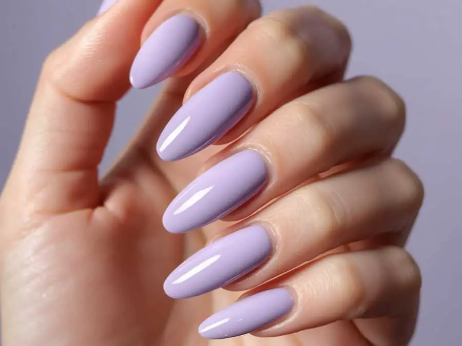 Pale-lavender-polish-prom-nails-idea
