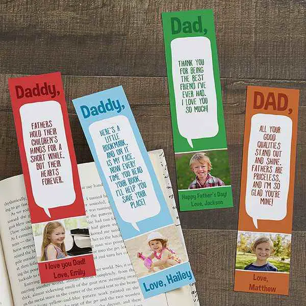 personalized-bookmark-father's-day-craft-for-kids