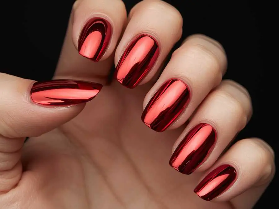 red-chrome-nails