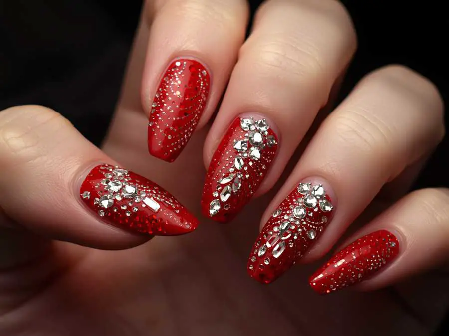 red-nails-with-rhinestones-cute-red-nail