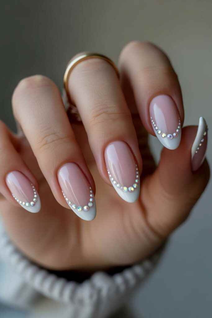 rhinestone-french-tips