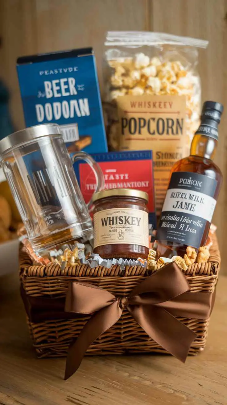 whiskey-tasting-basket-diy-father's-day-gift-basket