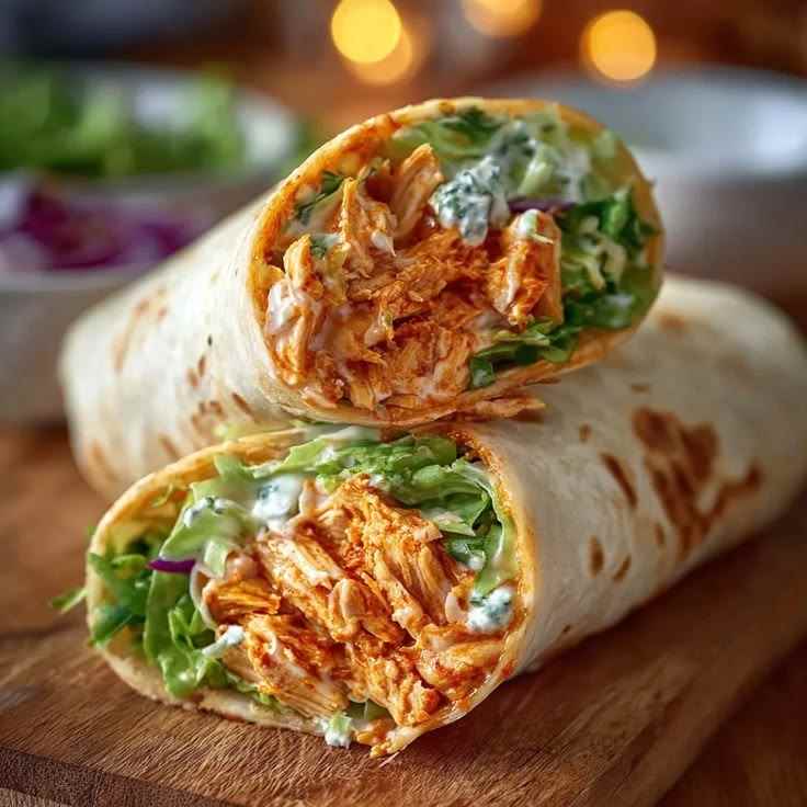 buffalo-chicken-wrap-protein-lunch-ideas