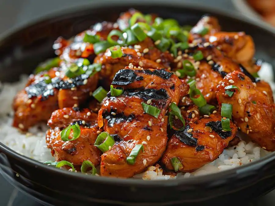 grilled-chicken-rice-bowl-protein-lunch-ideas