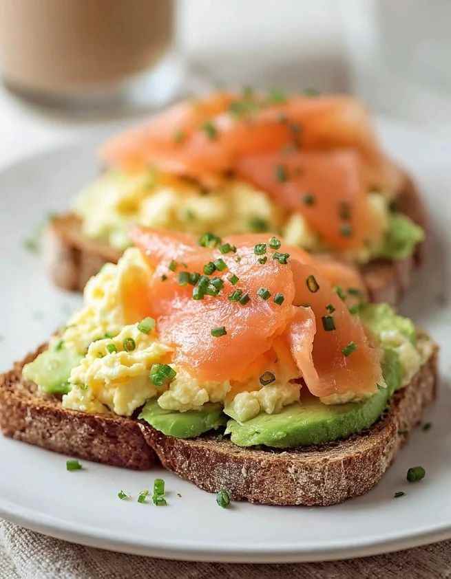 salmon-and-avocado-toast-protein-lunch-ideas