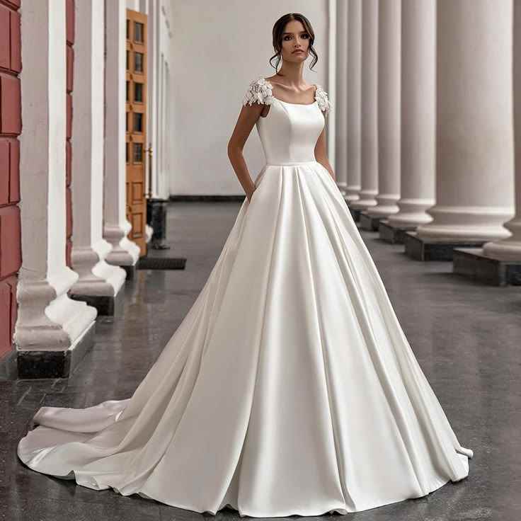 the-satin wedding dress
