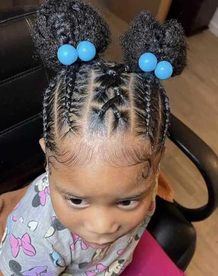 combination-twists-and-puffs-baby-girl-hairstyle-for-4c-short-hair